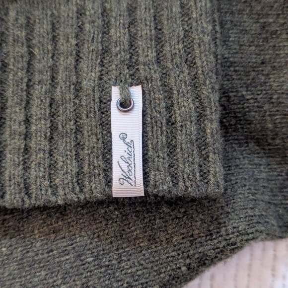 Moss Green and Orange Sheep Sweater by Woolrich - Picture 9 of 9